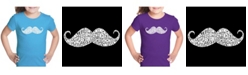 LA Pop Art Girl's Word Art T-Shirt - Ways To Style A Moustache